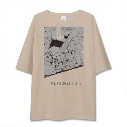 【六連町（愛知県）】地図柄ビッグシルエットTシャツ