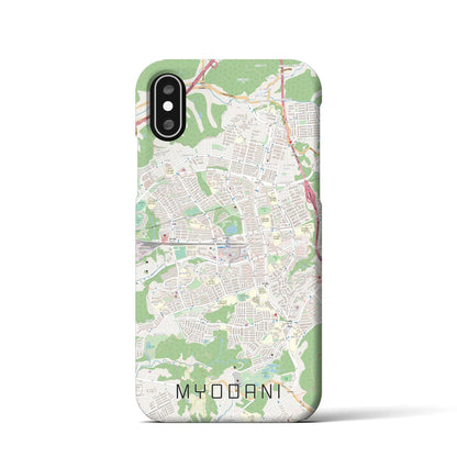 【名谷（兵庫県）】地図柄iPhoneケース（バックカバータイプ）