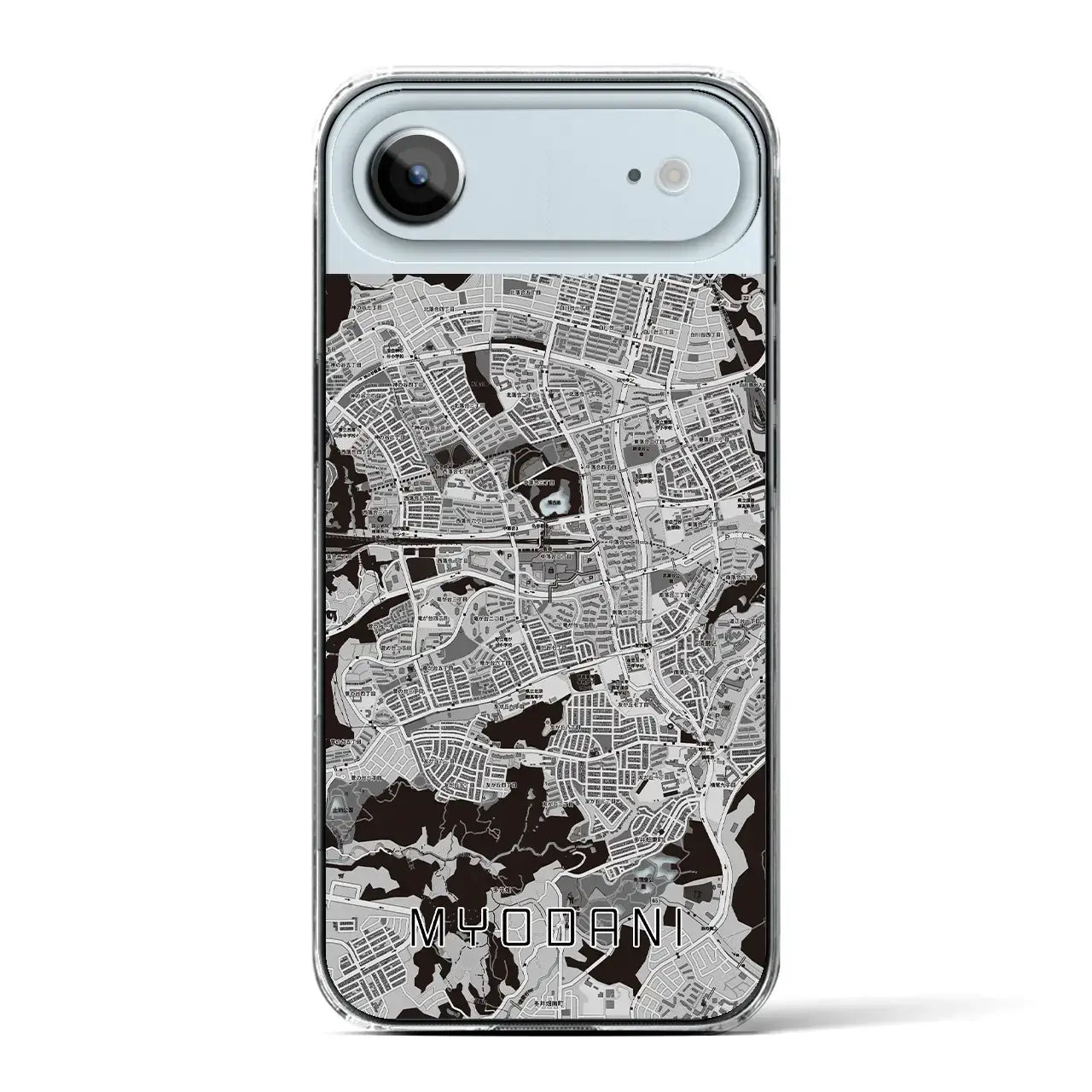 【名谷（兵庫県）】地図柄iPhoneケース（クリアタイプ）