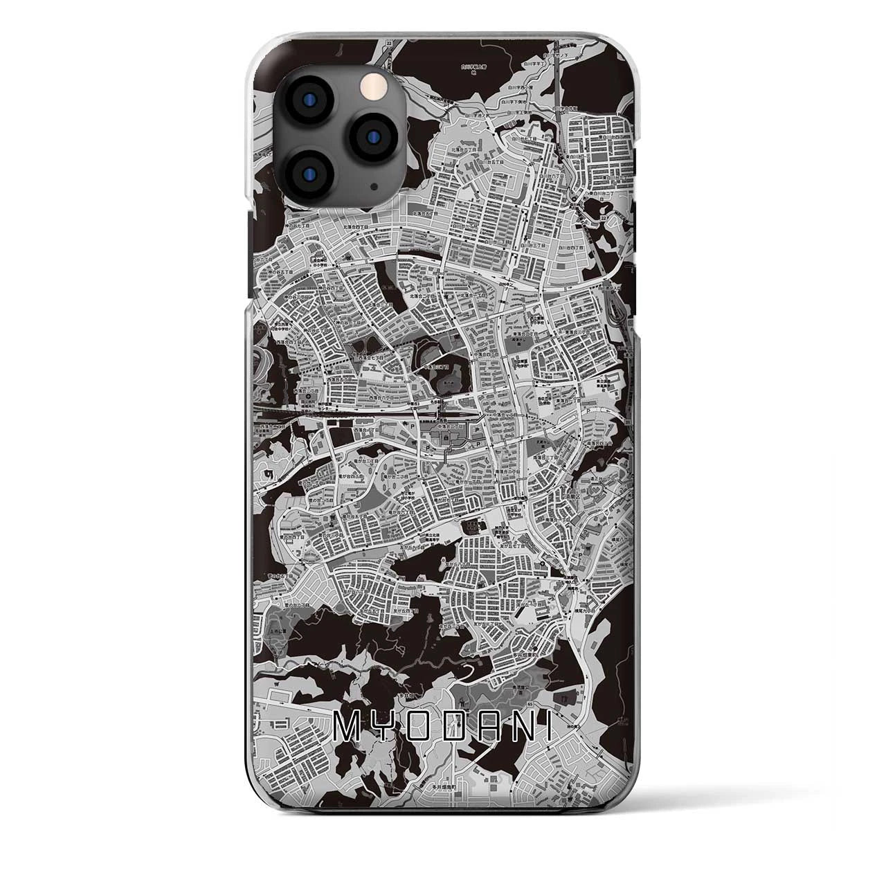 【名谷（兵庫県）】地図柄iPhoneケース（クリアタイプ）