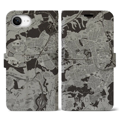 【名谷（兵庫県）】地図柄iPhoneケース（手帳タイプ）