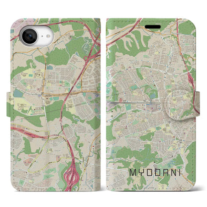 【名谷（兵庫県）】地図柄iPhoneケース（手帳タイプ）