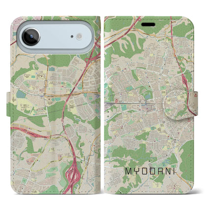 【名谷（兵庫県）】地図柄iPhoneケース（手帳タイプ）