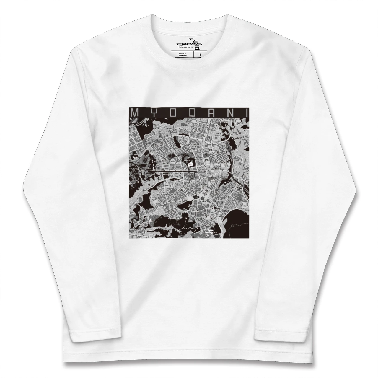【名谷（兵庫県）】地図柄ロングスリーブTシャツ