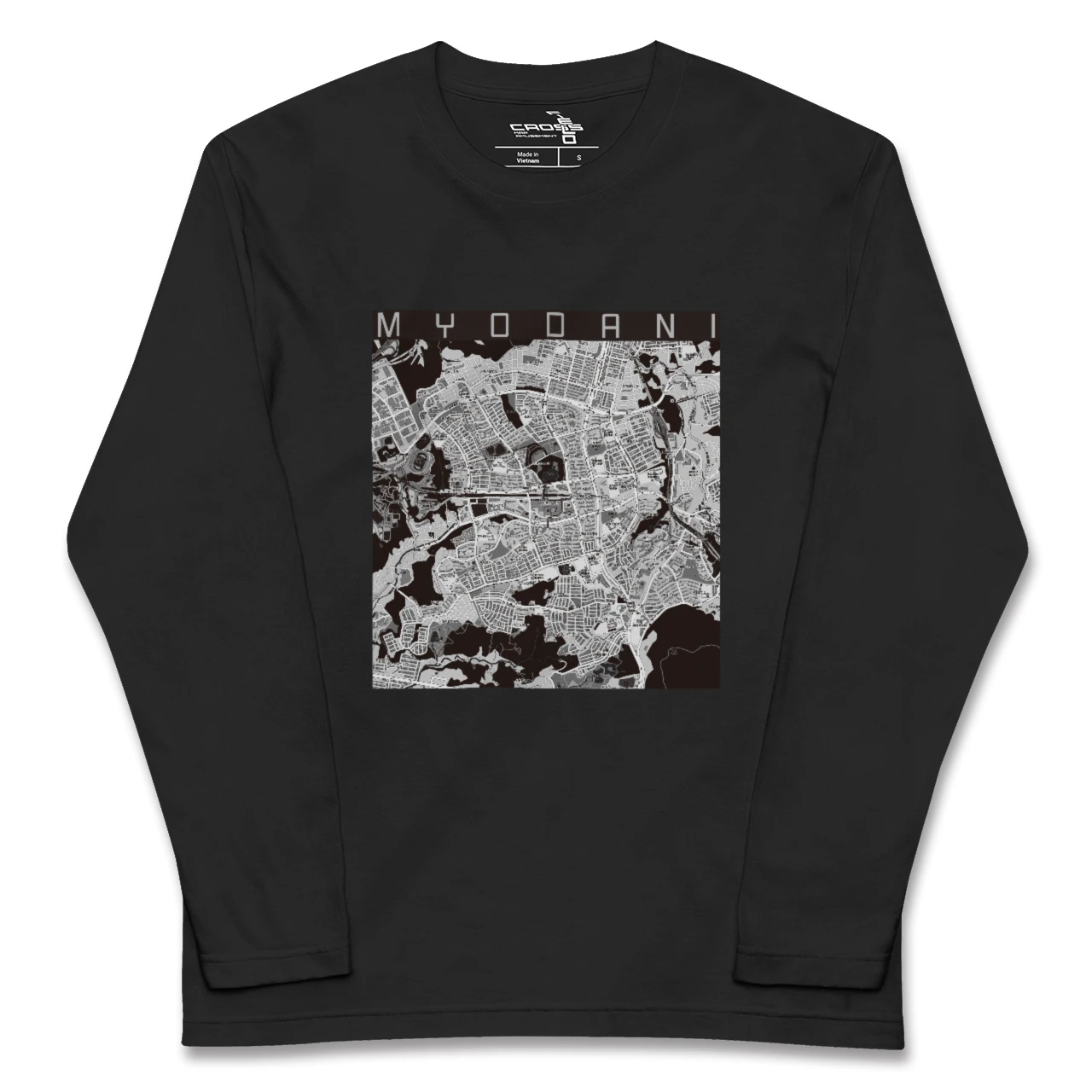 【名谷（兵庫県）】地図柄ロングスリーブTシャツ
