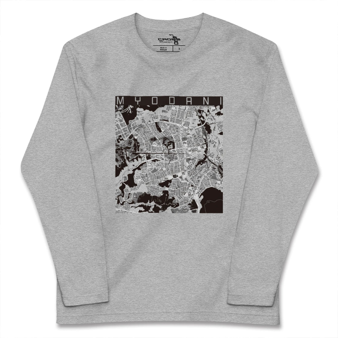 【名谷（兵庫県）】地図柄ロングスリーブTシャツ