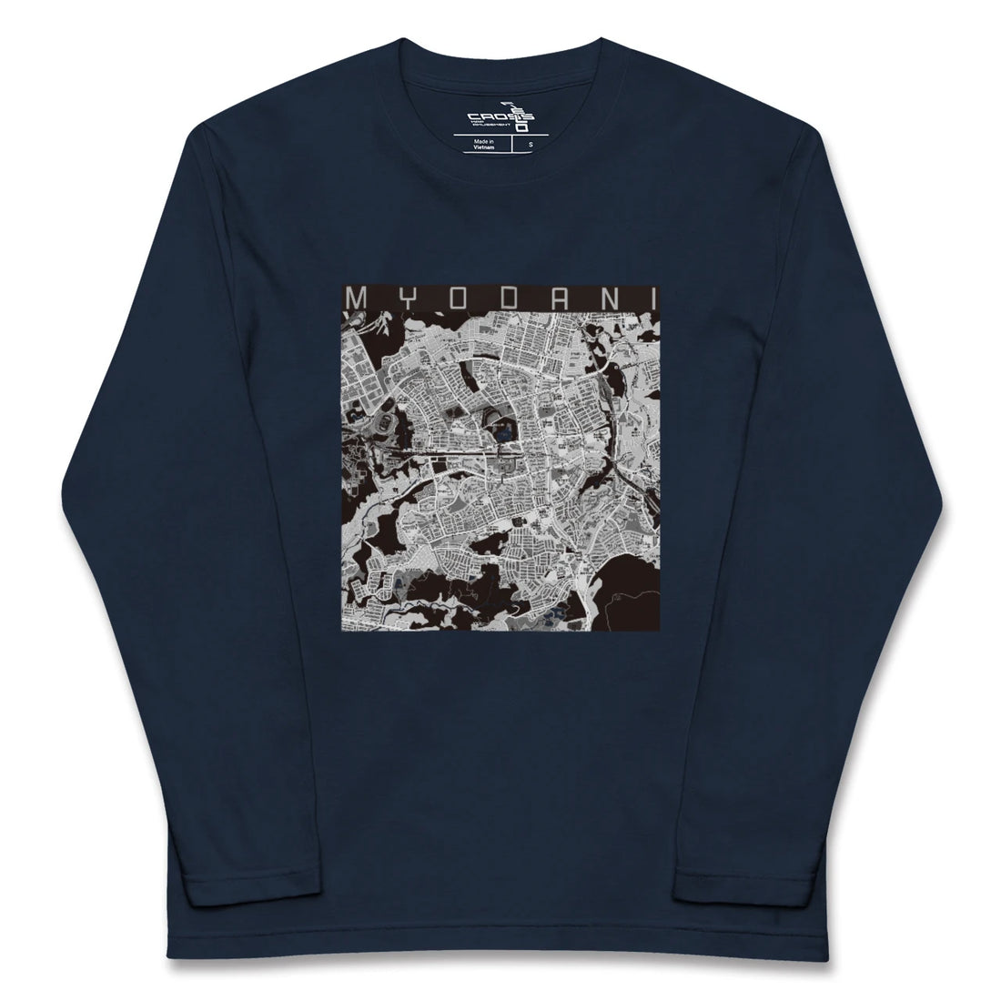 【名谷（兵庫県）】地図柄ロングスリーブTシャツ