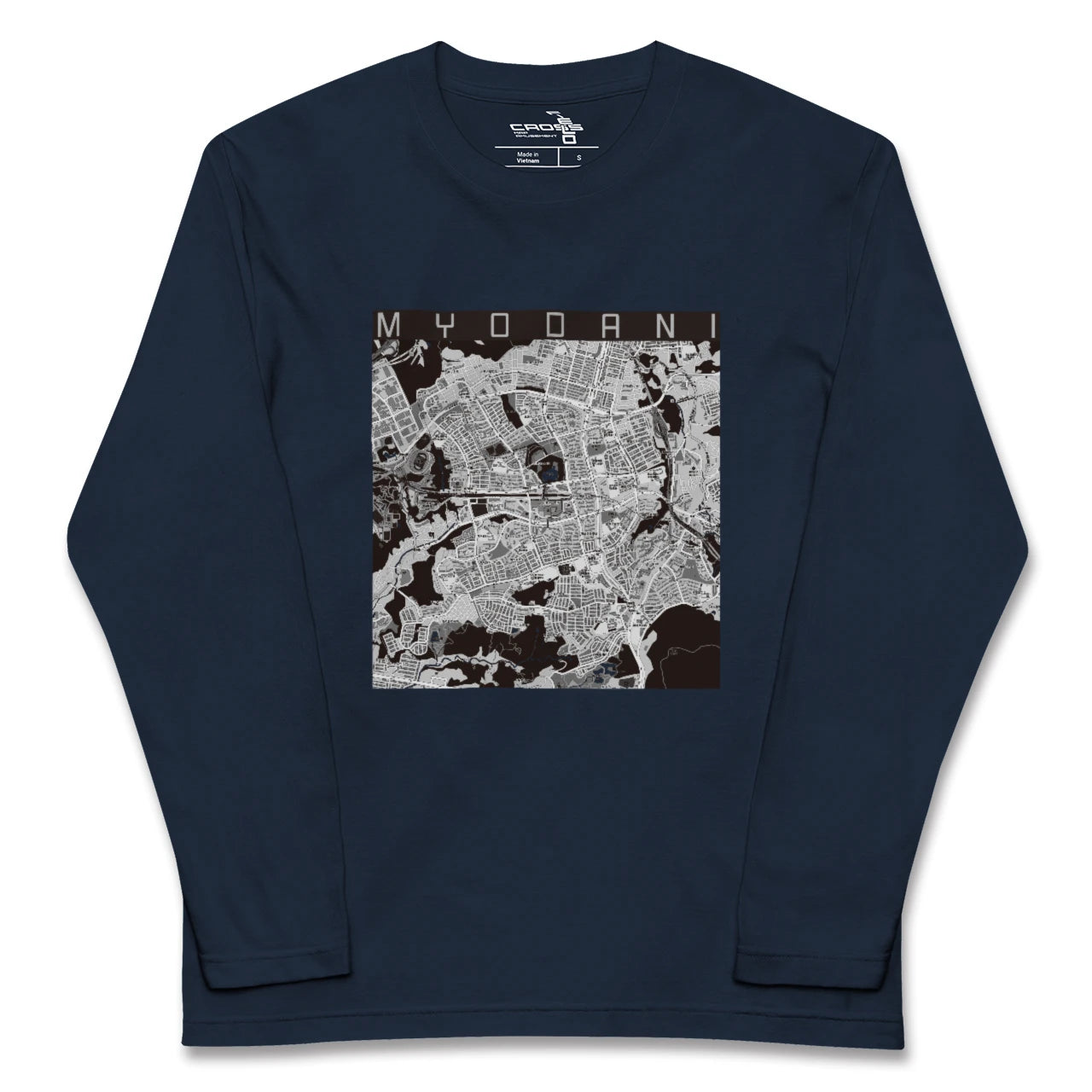 【名谷（兵庫県）】地図柄ロングスリーブTシャツ