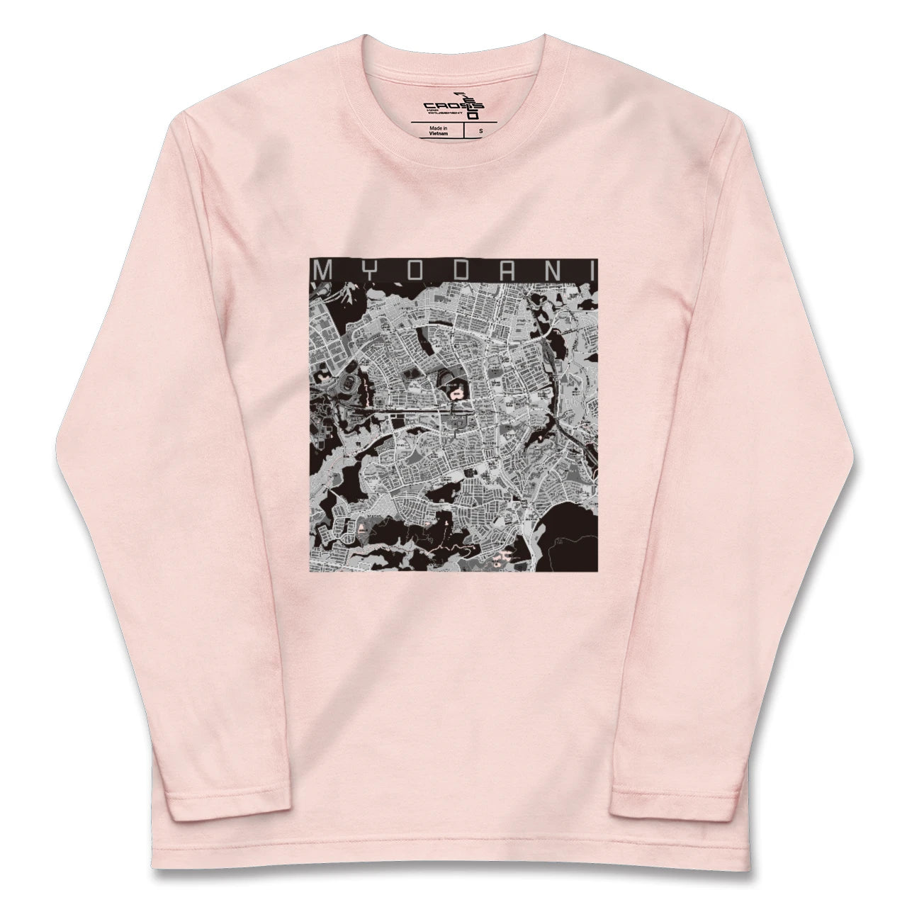 【名谷（兵庫県）】地図柄ロングスリーブTシャツ