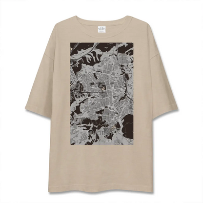 【名谷（兵庫県）】地図柄ビッグシルエットTシャツ