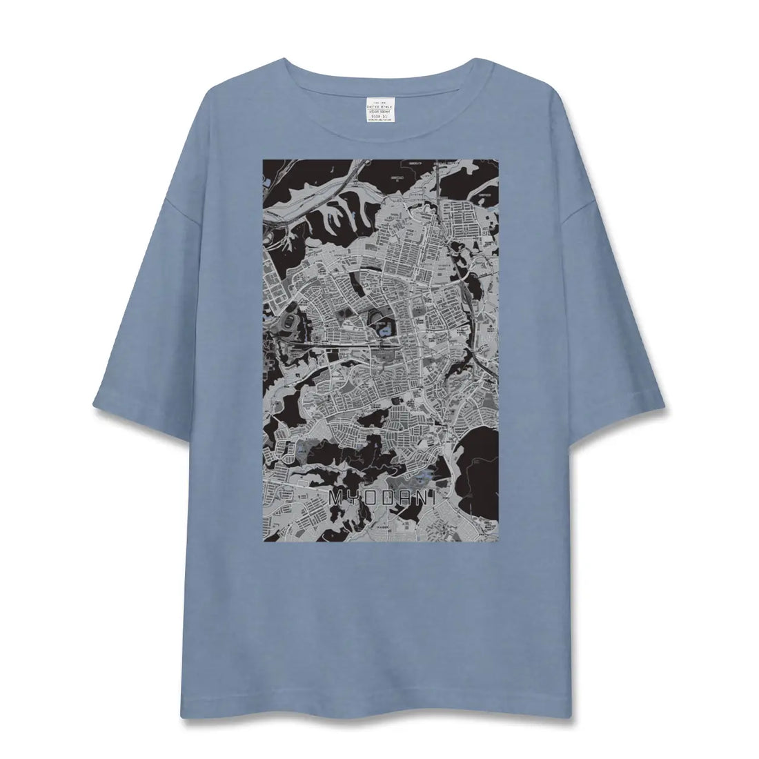 【名谷(兵庫県)】地図柄ビッグシルエットTシャツ
