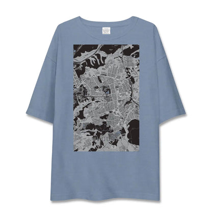 【名谷（兵庫県）】地図柄ビッグシルエットTシャツ