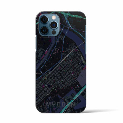 【妙典（千葉県）】地図柄iPhoneケース（バックカバータイプ）