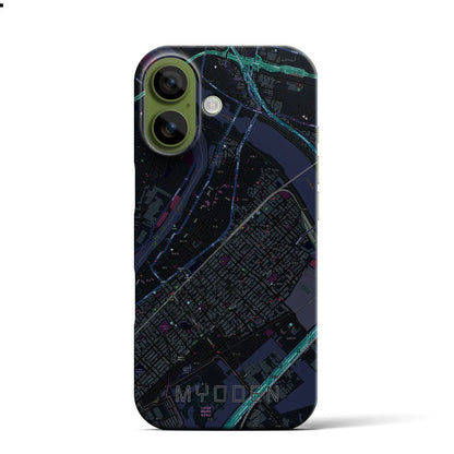 【妙典（千葉県）】地図柄iPhoneケース（バックカバータイプ）