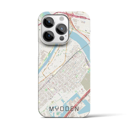 【妙典（千葉県）】地図柄iPhoneケース（バックカバータイプ）