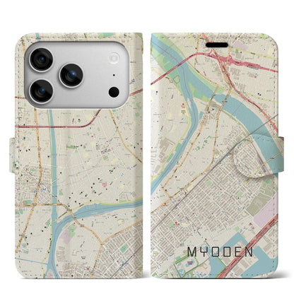 【妙典（千葉県）】地図柄iPhoneケース（手帳タイプ）