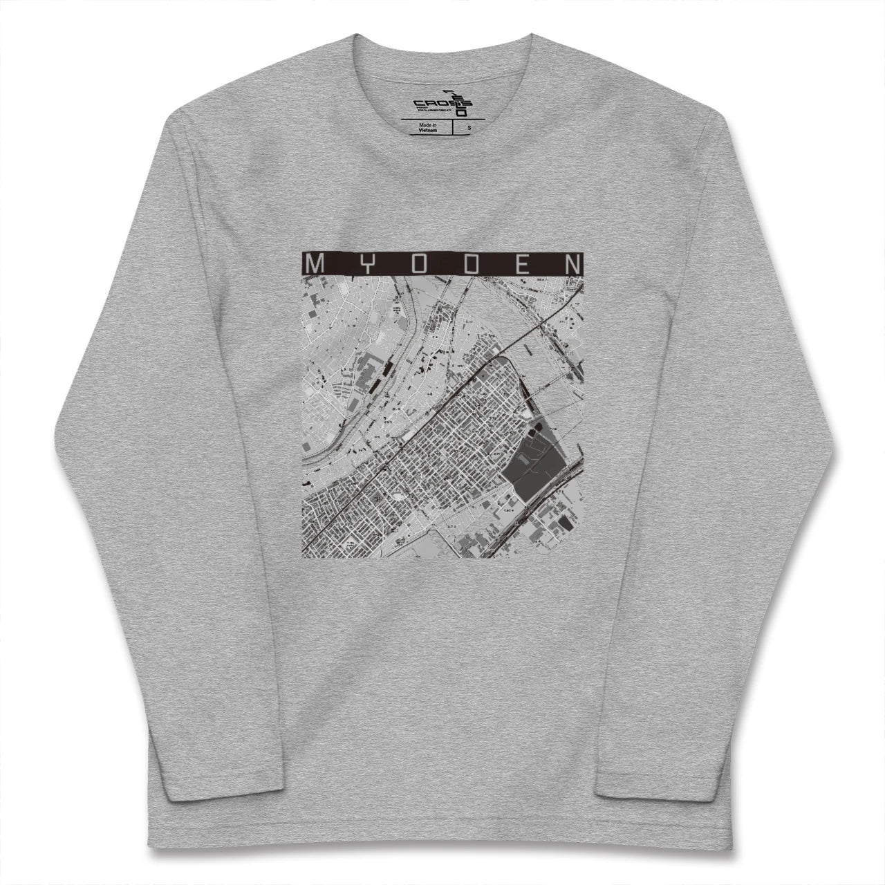 【妙典（千葉県）】地図柄ロングスリーブTシャツ