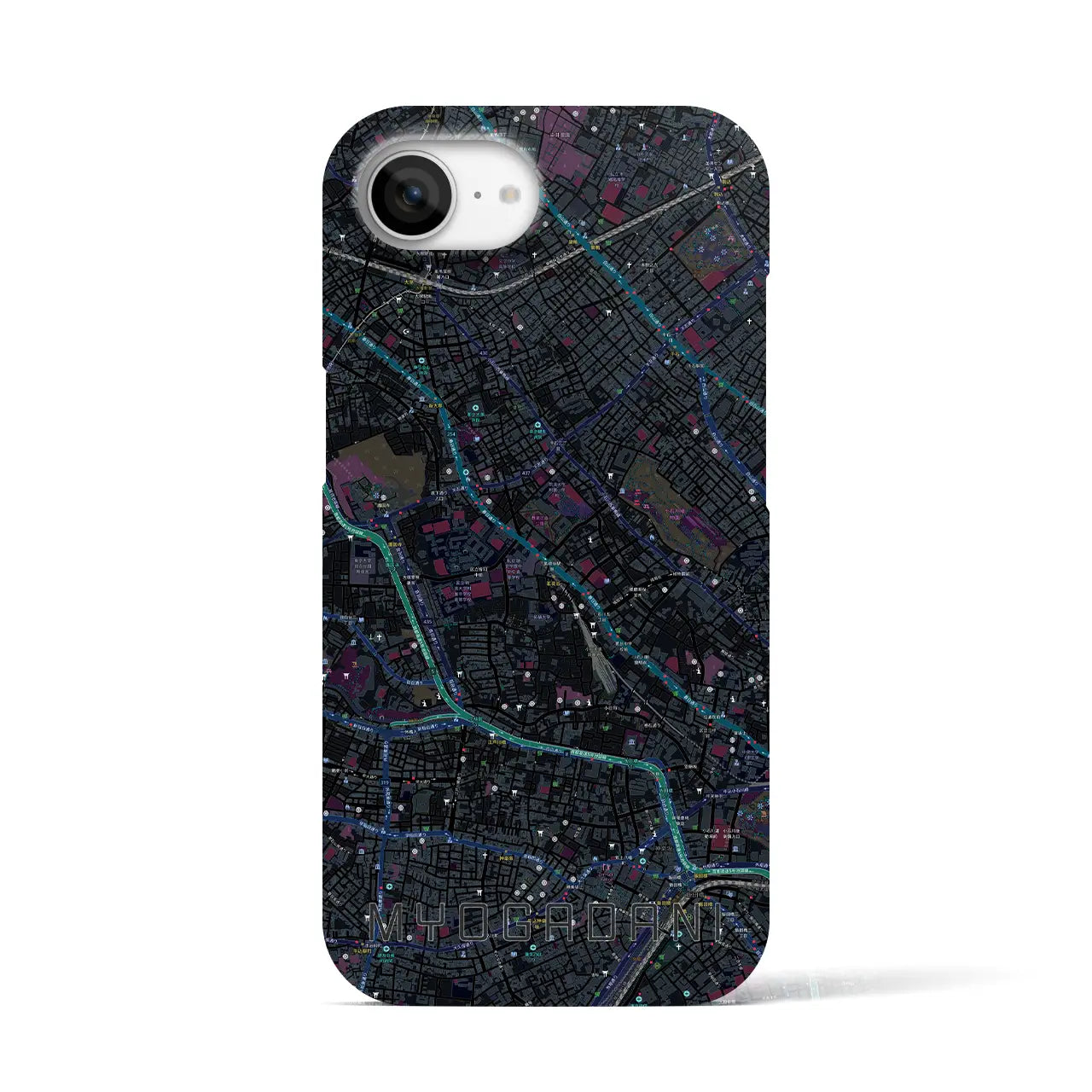 【茗荷谷（東京都）】地図柄iPhoneケース（バックカバータイプ）