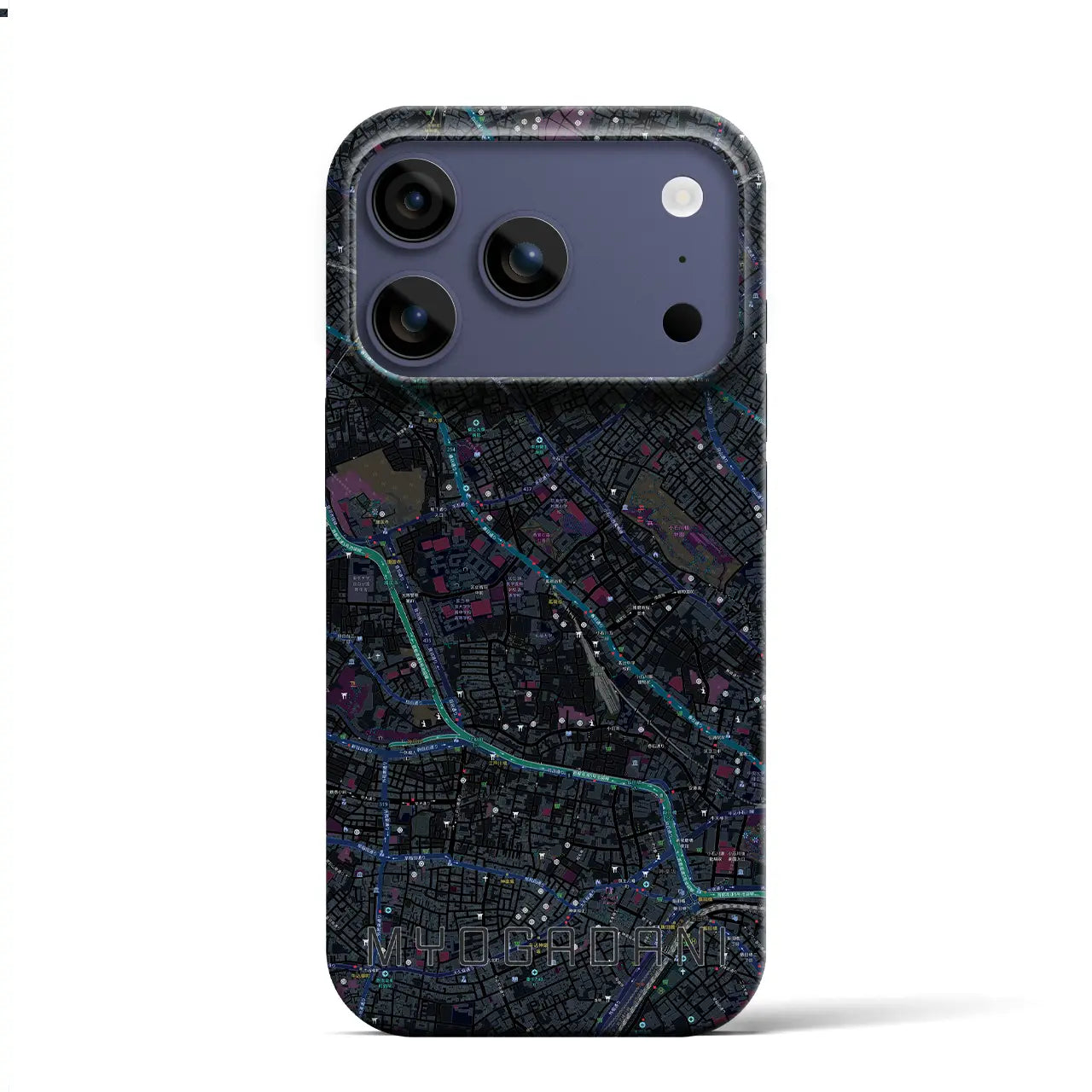 【茗荷谷（東京都）】地図柄iPhoneケース（バックカバータイプ）