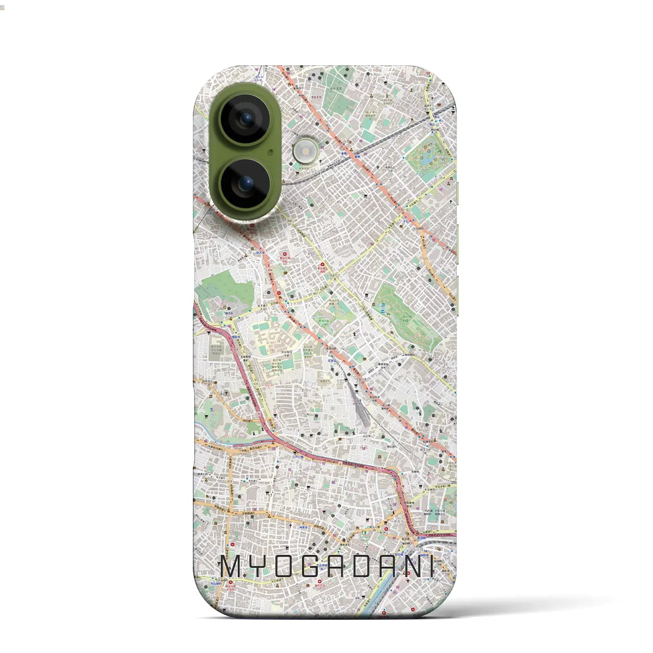 【茗荷谷（東京都）】地図柄iPhoneケース（バックカバータイプ）