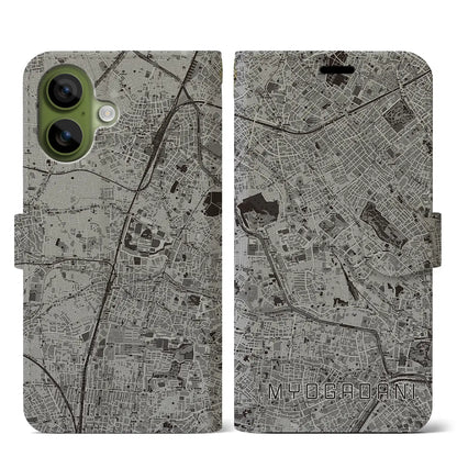 【茗荷谷（東京都）】地図柄iPhoneケース（手帳タイプ）