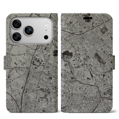 【茗荷谷（東京都）】地図柄iPhoneケース（手帳タイプ）