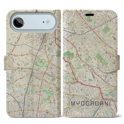【茗荷谷（東京都）】地図柄iPhoneケース（手帳タイプ）