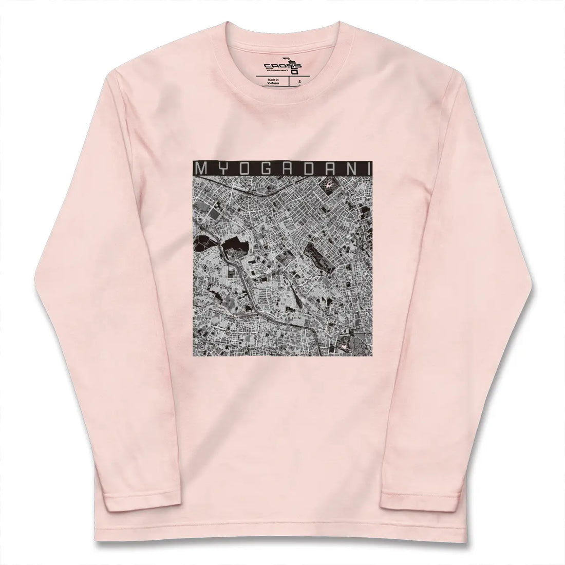 【茗荷谷（東京都）】地図柄ロングスリーブTシャツ