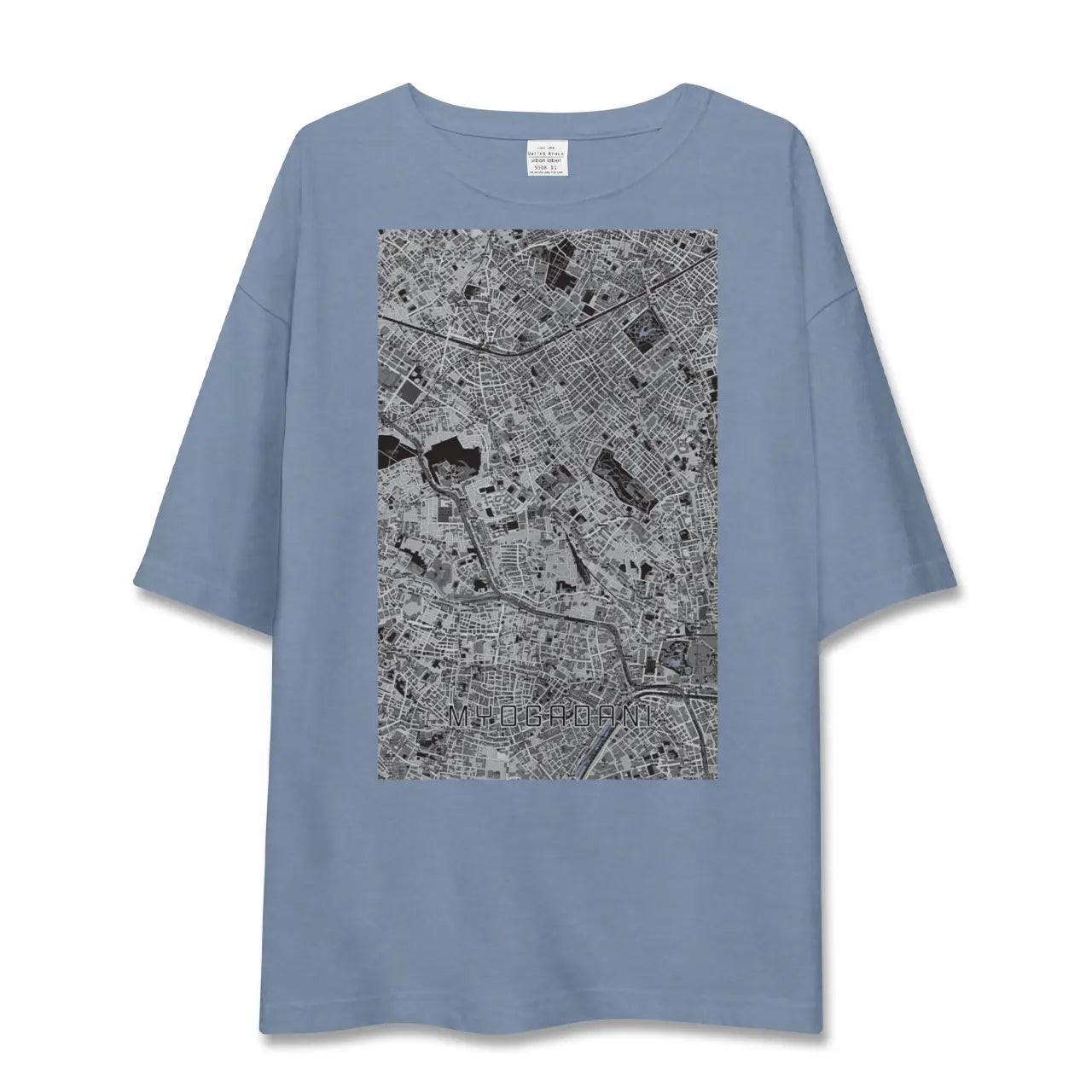 【茗荷谷（東京都）】地図柄ビッグシルエットTシャツ