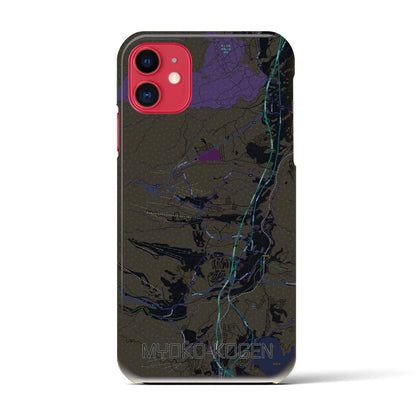 【妙高高原（新潟県）】地図柄iPhoneケース（バックカバータイプ）