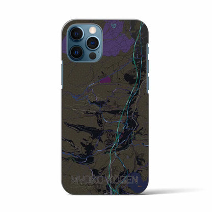 【妙高高原（新潟県）】地図柄iPhoneケース（バックカバータイプ）