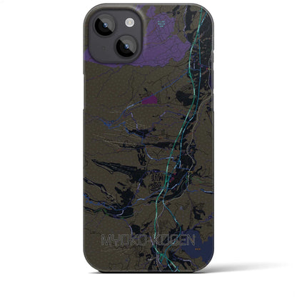 【妙高高原（新潟県）】地図柄iPhoneケース（バックカバータイプ）