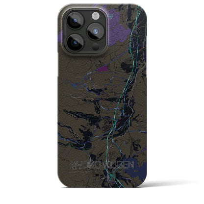 【妙高高原（新潟県）】地図柄iPhoneケース（バックカバータイプ）