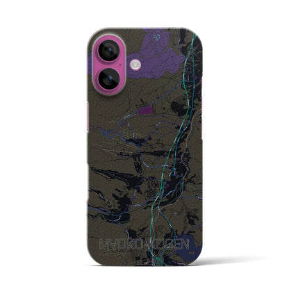 【妙高高原（新潟県）】地図柄iPhoneケース（バックカバータイプ）