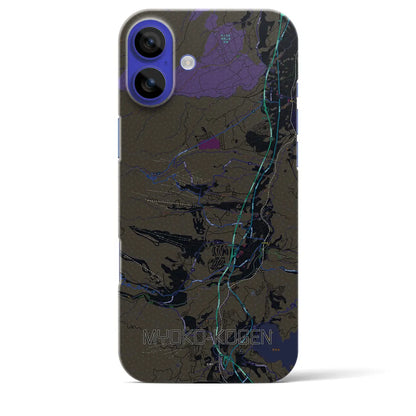 【妙高高原（新潟県）】地図柄iPhoneケース（バックカバータイプ）