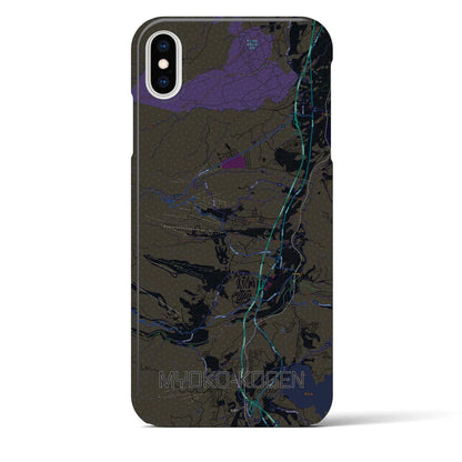 【妙高高原（新潟県）】地図柄iPhoneケース（バックカバータイプ）