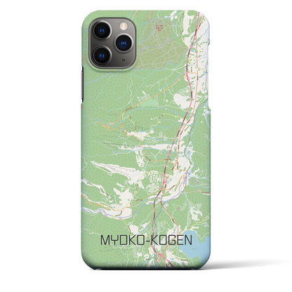 【妙高高原（新潟県）】地図柄iPhoneケース（バックカバータイプ）