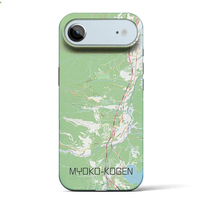 【妙高高原（新潟県）】地図柄iPhoneケース（バックカバータイプ）