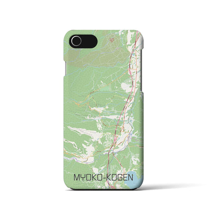 【妙高高原（新潟県）】地図柄iPhoneケース（バックカバータイプ）