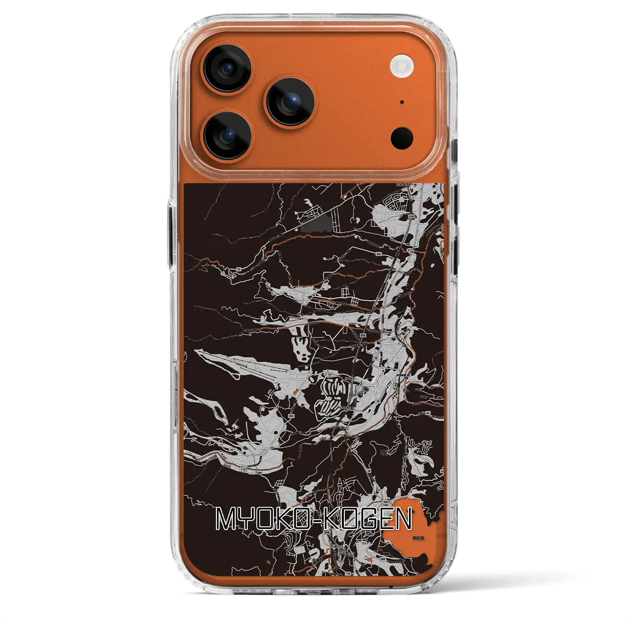 【妙高高原（新潟県）】地図柄iPhoneケース（MagSafeタイプ）