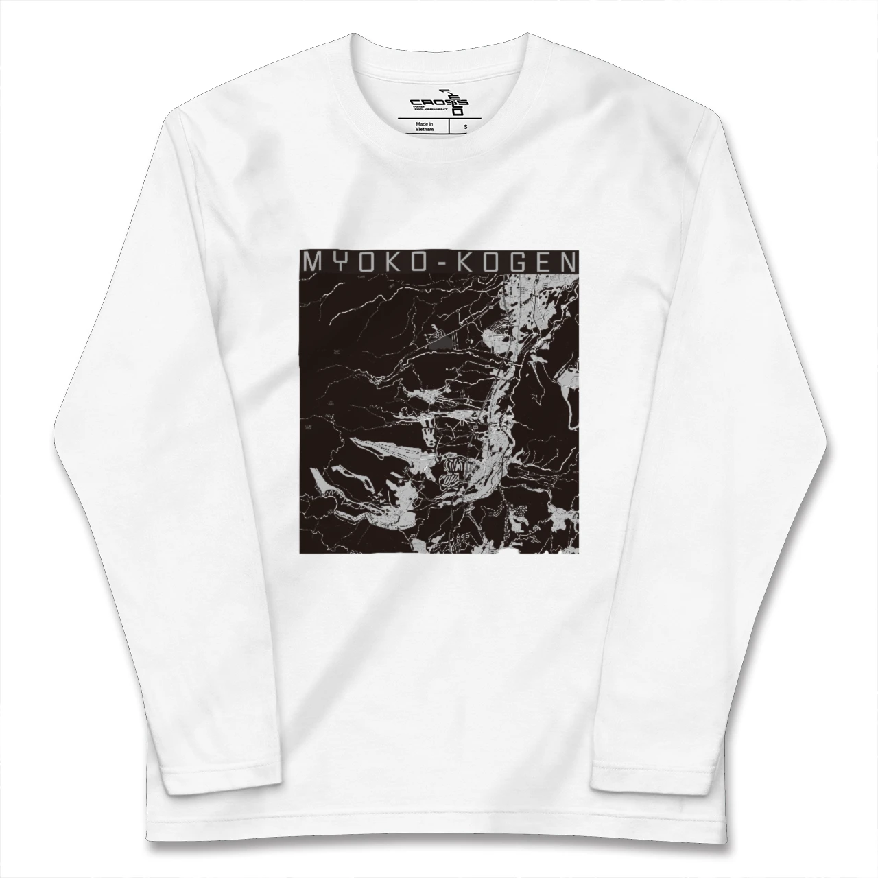 【妙高高原（新潟県）】地図柄ロングスリーブTシャツ