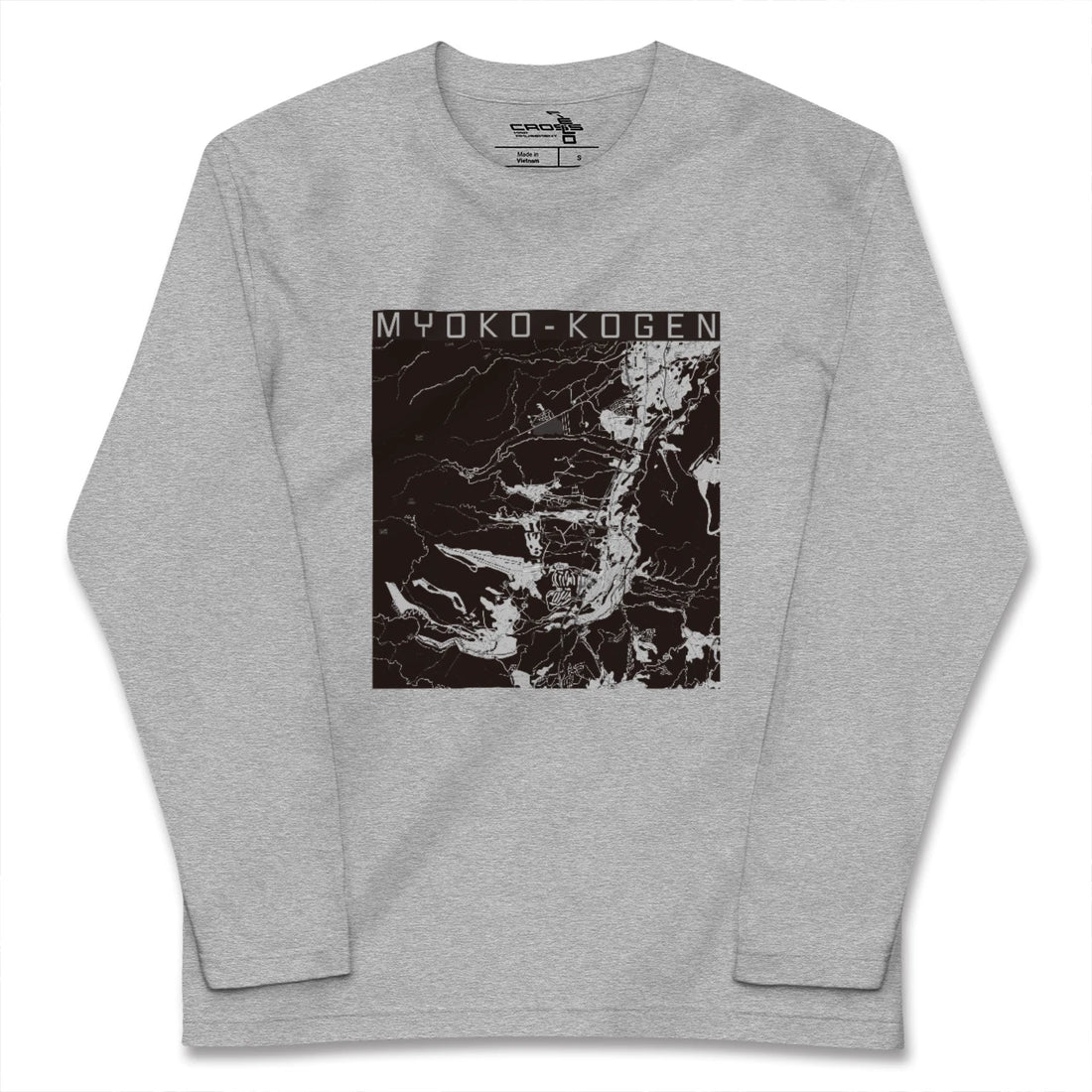 【妙高高原（新潟県）】地図柄ロングスリーブTシャツ
