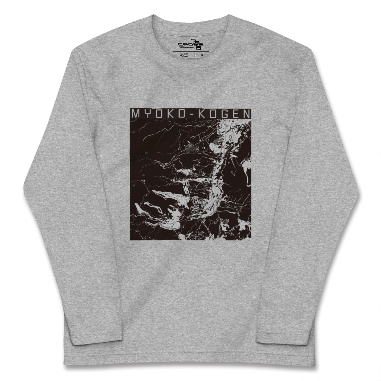 【妙高高原（新潟県）】地図柄ロングスリーブTシャツ