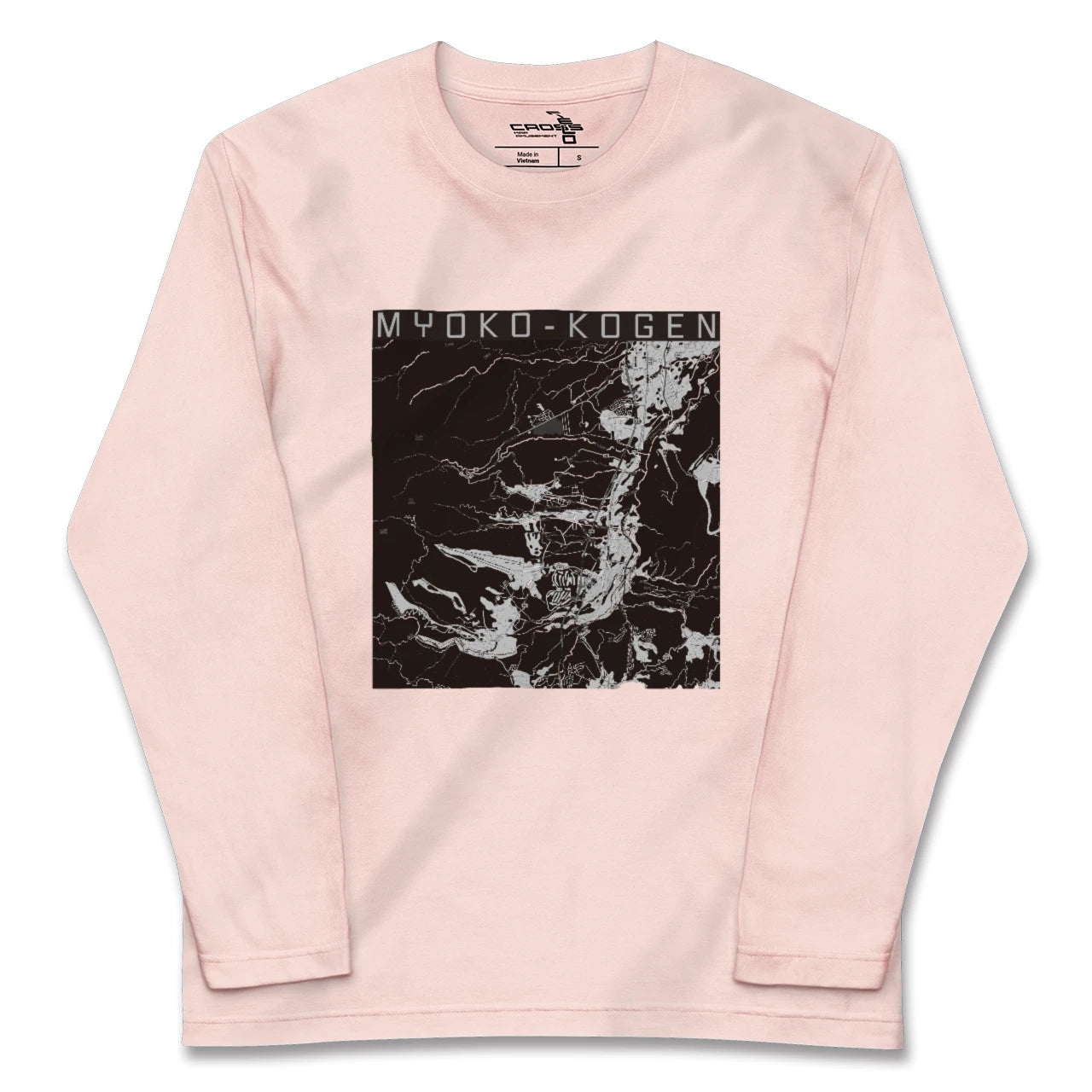 【妙高高原（新潟県）】地図柄ロングスリーブTシャツ