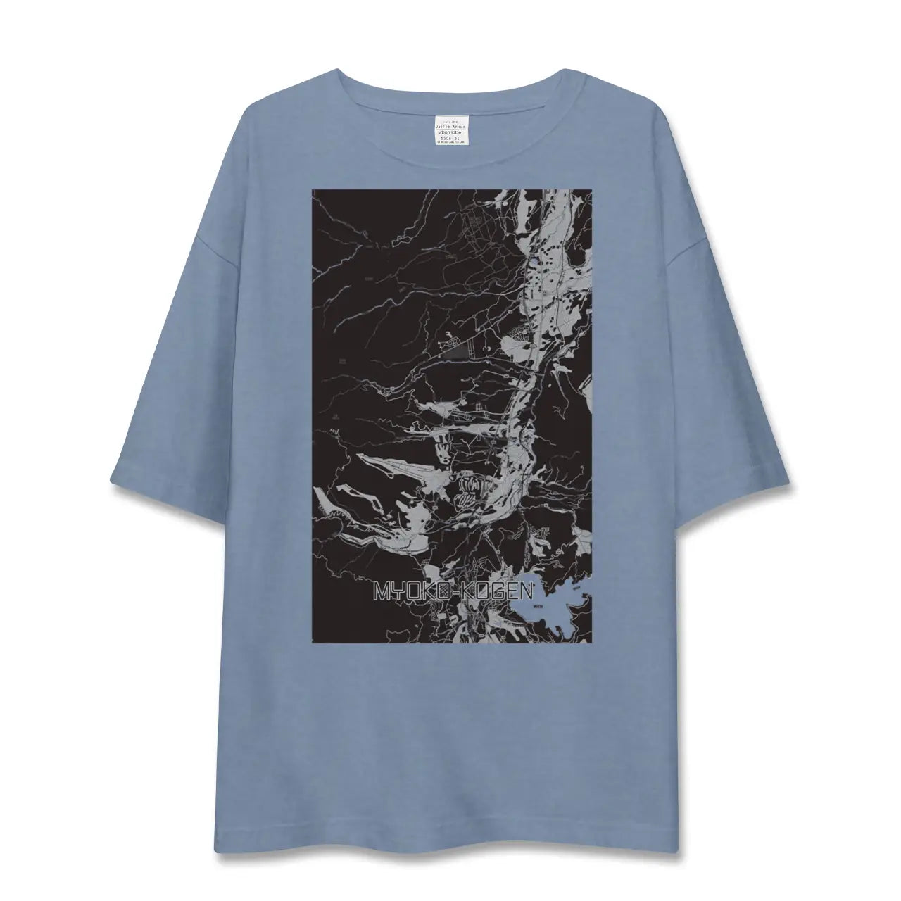 【妙高高原（新潟県）】地図柄ビッグシルエットTシャツ