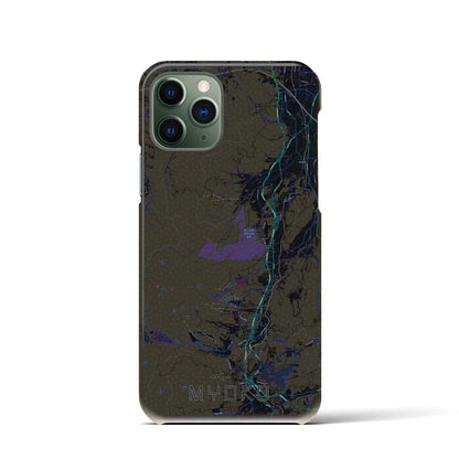 【妙高（新潟県）】地図柄iPhoneケース（バックカバータイプ）