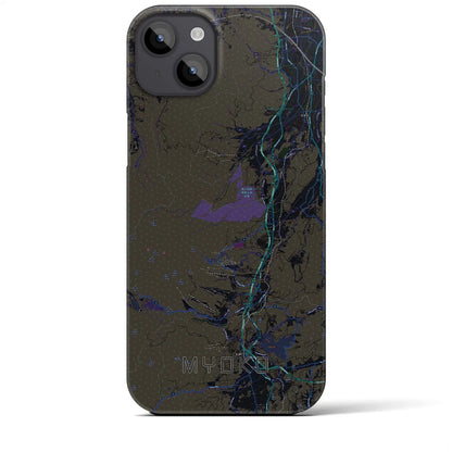 【妙高（新潟県）】地図柄iPhoneケース（バックカバータイプ）