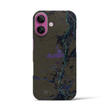 【妙高（新潟県）】地図柄iPhoneケース（バックカバータイプ）