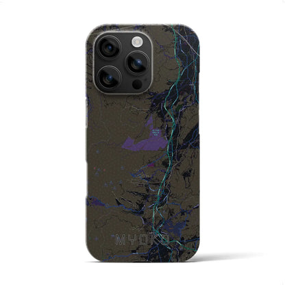 【妙高（新潟県）】地図柄iPhoneケース（バックカバータイプ）