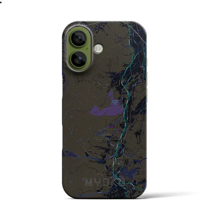 【妙高（新潟県）】地図柄iPhoneケース（バックカバータイプ）